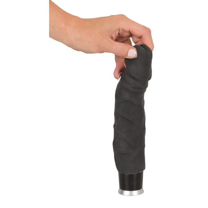 Big Vibe Black | wibrator | długość 23 cm | Nature Skin
