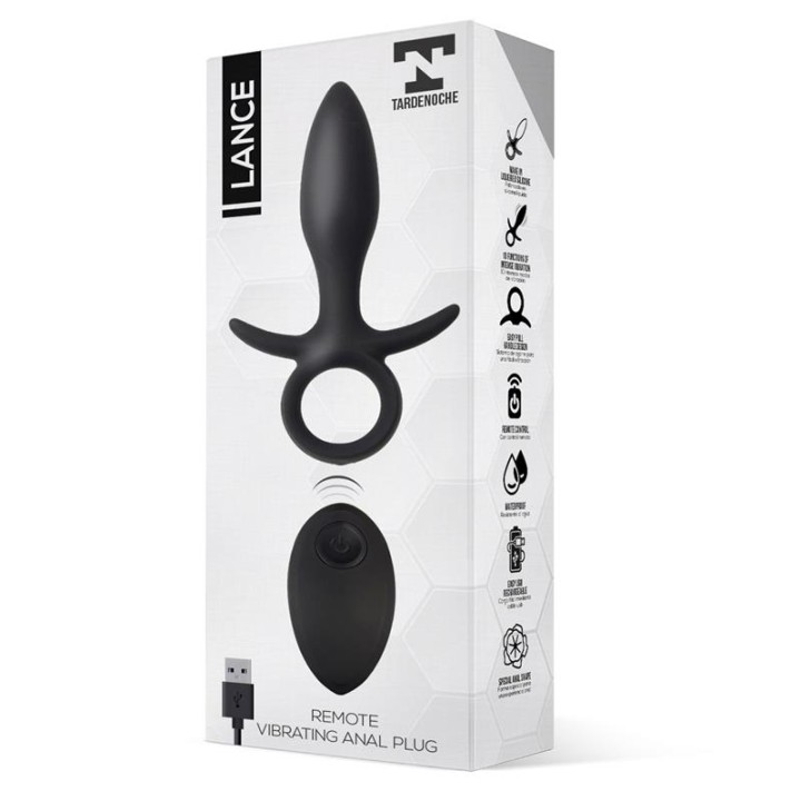 Korek analny Lance Anal Plug, ładowanie USB, TARDENOCHE