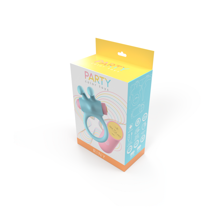 RINY VIBRATING RING W/ BLUE SILICONE USB CONTROLLER