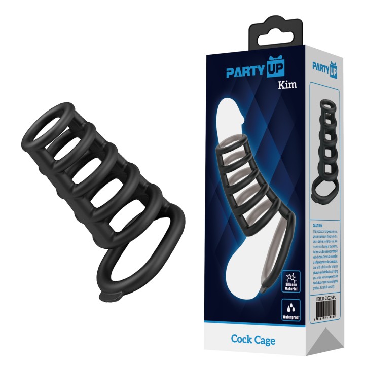 pierścień erekcyjny czarny Kim marki Party Up