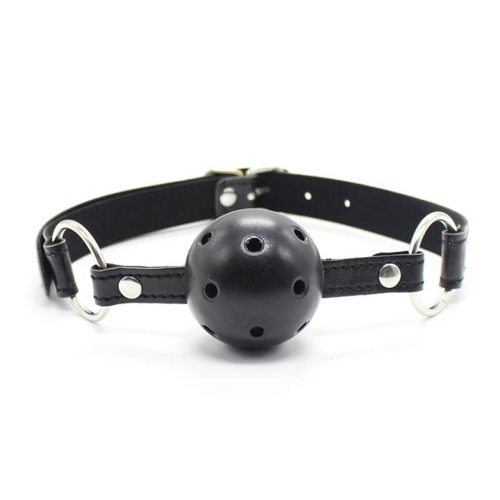 LATETOBED BDSM LINE: Breathable Ball Gag, knebel BDSM z kulką