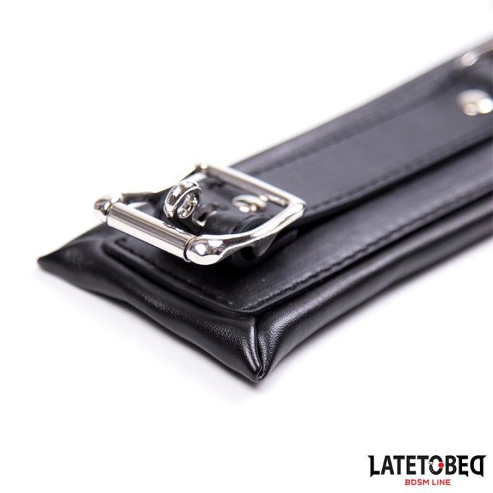 Padded Collar – obroża ze smyczą – LATETOBED BDSM LINE