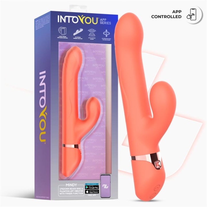 WIBRATOR MINDY 4 W 1 KULKI RUCH PALCA PULSACJA APLIKACJA IPX7 - INTOYOU
