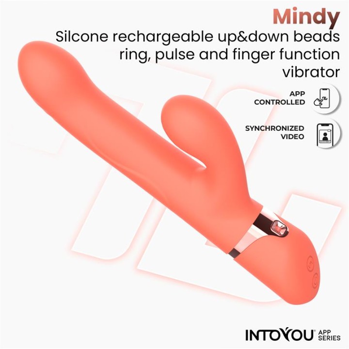 WIBRATOR MINDY 4 W 1 KULKI RUCH PALCA PULSACJA APLIKACJA IPX7 - INTOYOU
