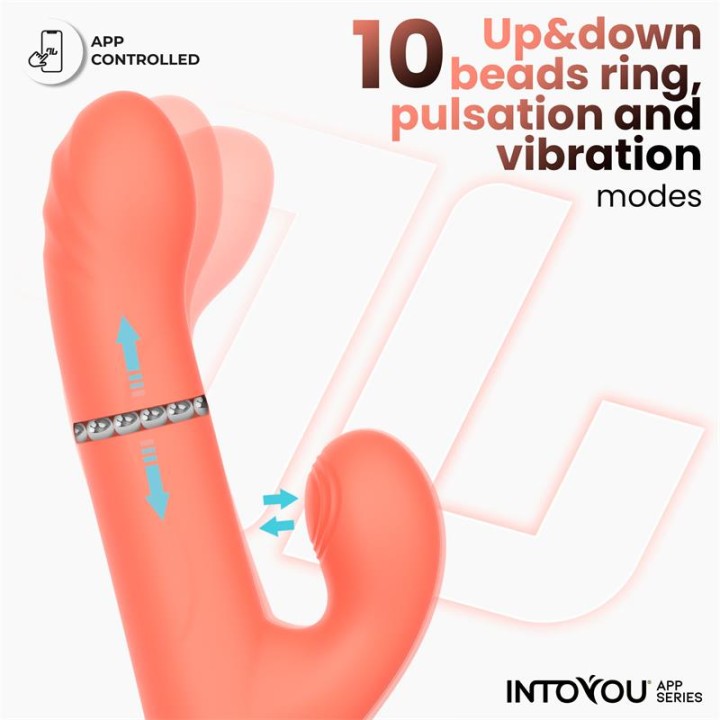 WIBRATOR MINDY 4 W 1 KULKI RUCH PALCA PULSACJA APLIKACJA IPX7 - INTOYOU