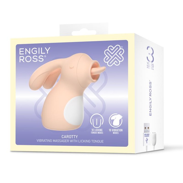 Carotty Vibrating Massager w/Licking Tongue Cl. 50