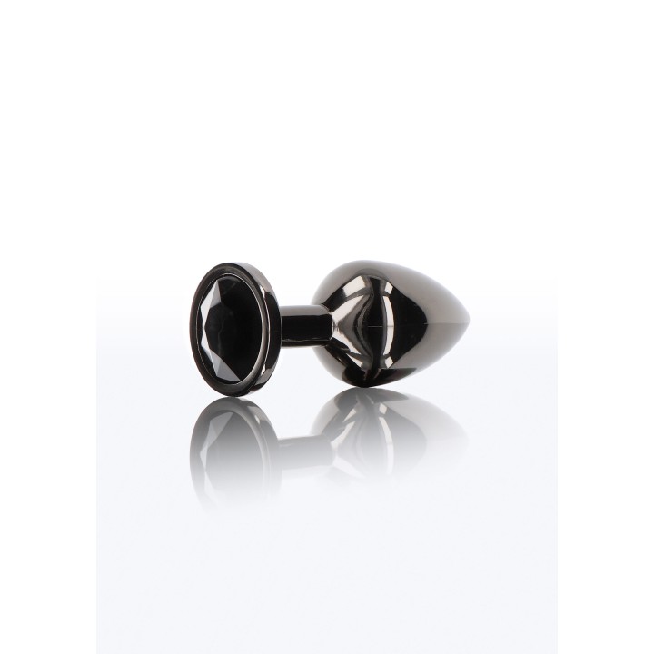 Korek analny Butt Plug With Diamond Jewel M — aluminium | Taboom