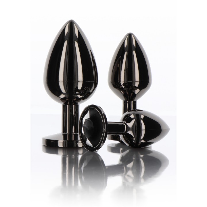 Korek analny Butt Plug With Diamond Jewel M — aluminium | Taboom
