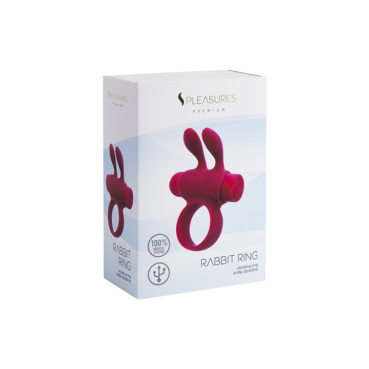 Rabbit Ring Pink: pierścień erekcyjny, różowy — S Pleasures