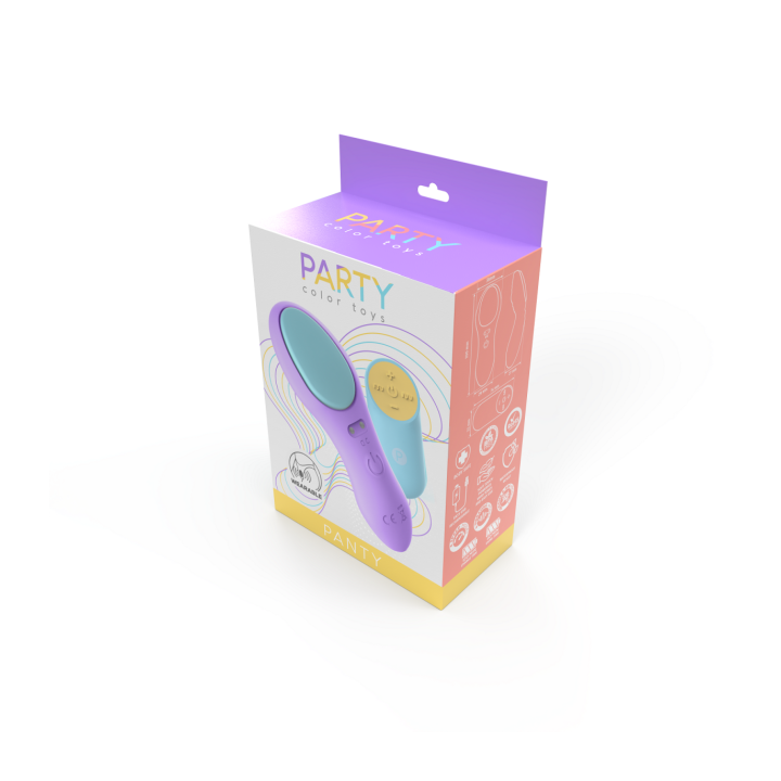 Panty USB Control Vibrator liliowy – Party Color Toys