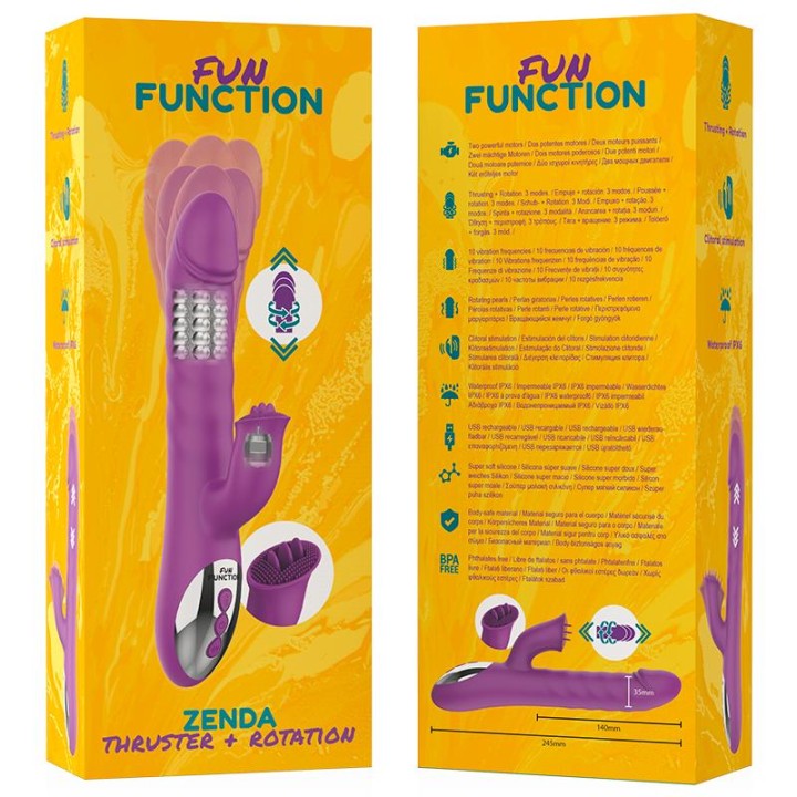 Zenda marki FUN FUNCTION: wibrator z cechą silikon