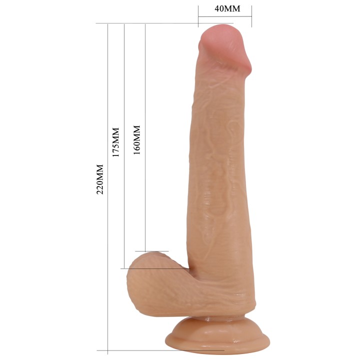 Party Up • dildo cyberskóra cielisty 22 cm Tim