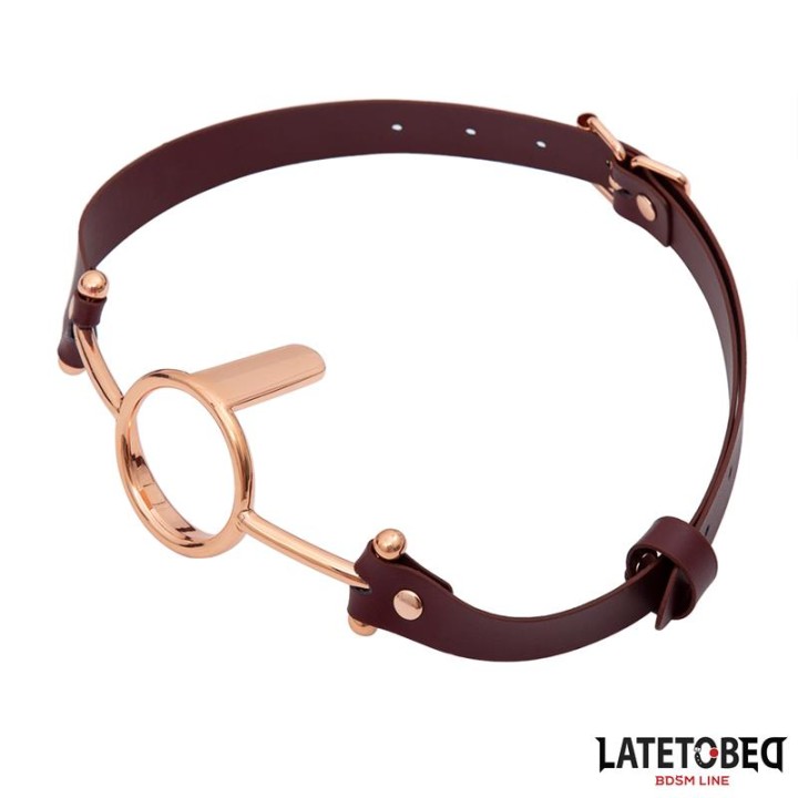 Knebel O-ring Leather O Ring Gag, skóra – LATETOBED BDSM LINE