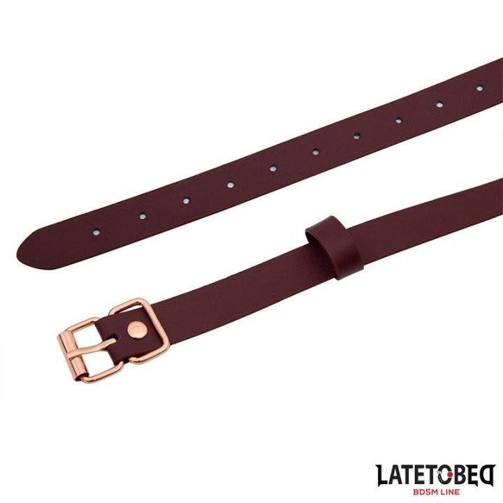 Knebel O-ring Leather O Ring Gag, skóra – LATETOBED BDSM LINE