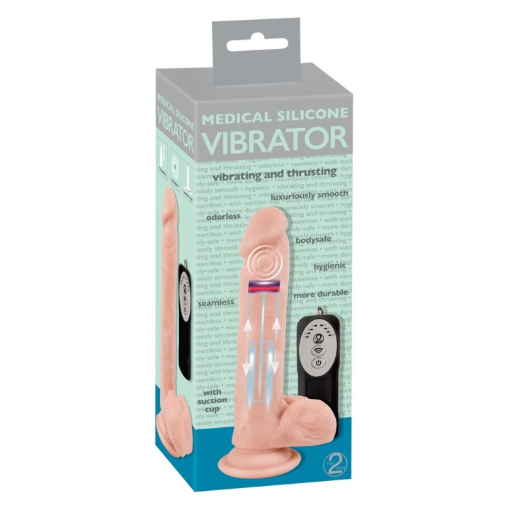 Wibrator posuwisty | Thrusting Vib | Medical Silicone