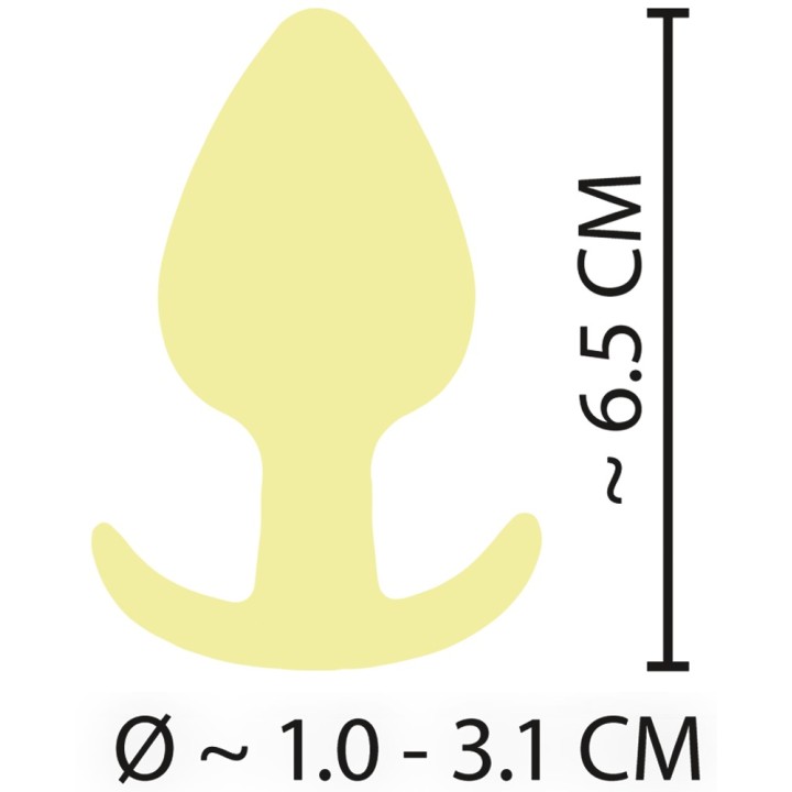 Plugs Yellow | korek analny | waga 27 g | Cuties
