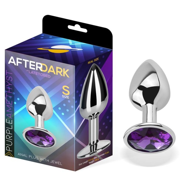 Korek analny Amethyst Butt Plug S, rozmiar S, AFTERDARK