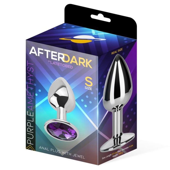 Korek analny Amethyst Butt Plug S, rozmiar S, AFTERDARK