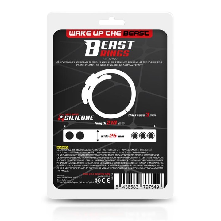 Cock ring Solid Silicone Adjustable Strip – BEAST RINGS