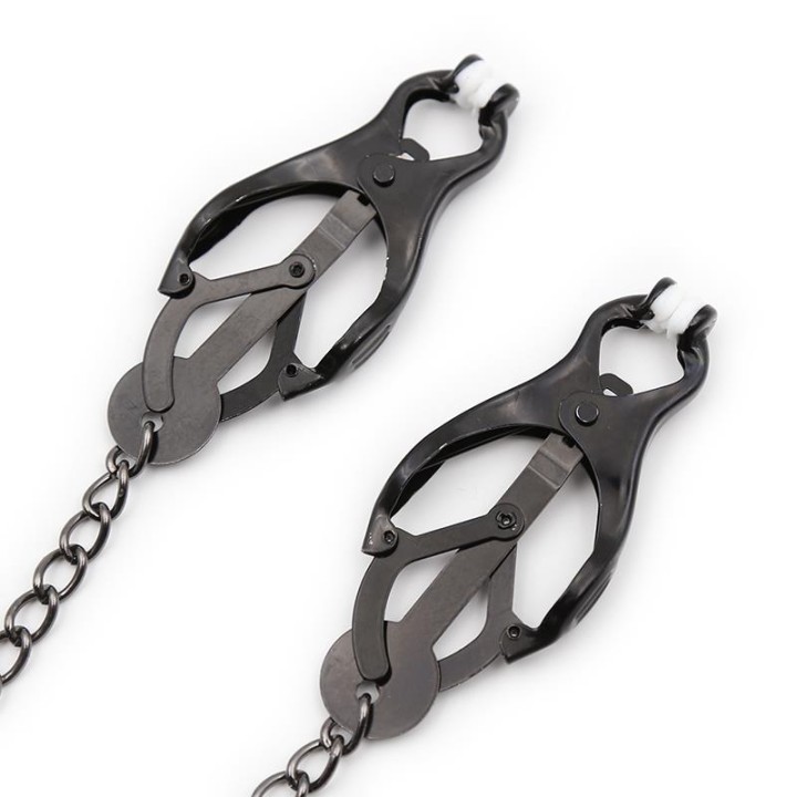 Japanese Nipple Clamps z łańcuszkiem – LATETOBED BDSM LINE