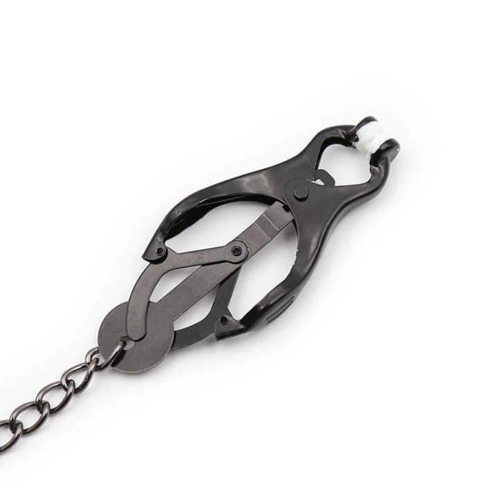 Japanese Nipple Clamps z łańcuszkiem – LATETOBED BDSM LINE