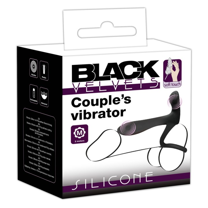 Couples Vibrator | wibrator | waga 92 g | Black Velvets