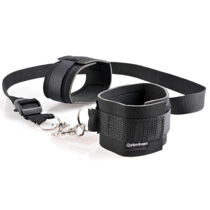 Cuff i Tether Set Black: zestaw bondage — Fetish Fantasy Series