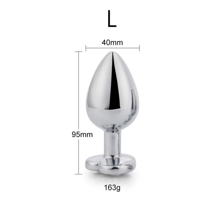 Heart Shaped Butt Plug Talla L: korek analny, AFTERDARK