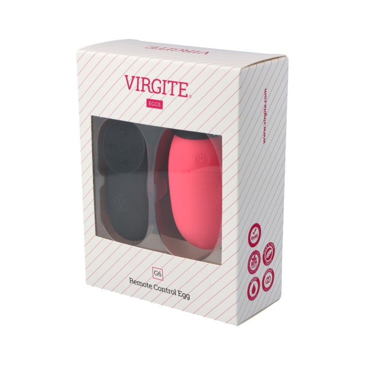G6 Rechargeable Vibrating Egg różowy – silikon, Virgite
