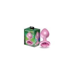 Anodyzed Anal Plug Pink with Jewel Size L