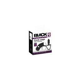 Black Velvets Cock cage with a