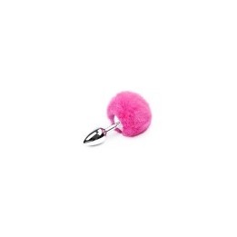 Butt Plug with Pompon Pink Size S