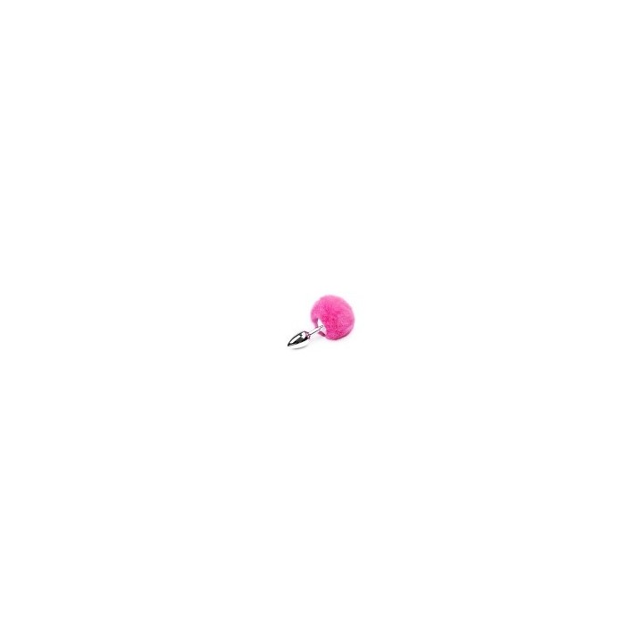 Butt Plug with Pompon Pink Size S