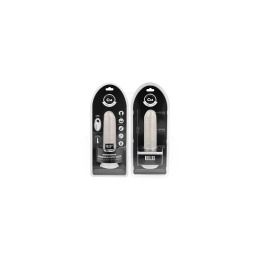 COCK MILLER - DILDO WITH SUCTION CUP, LIGHTS AND VIBRATION WITH REMOTE CONTROL WHITE 21.5 CM