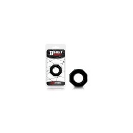 Cock Ring Super Flexible Polygonal 2.2 cm Black