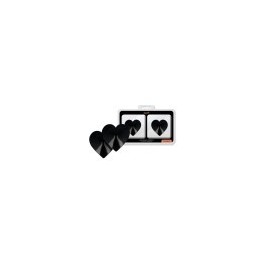 COQUETTE CHIC DESIRE - NIPPLE COVERS BLACK HEARTS