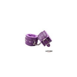 Furry Ankle Cuff Purple