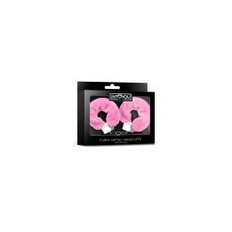 Furry Metal Handcuffs Pink