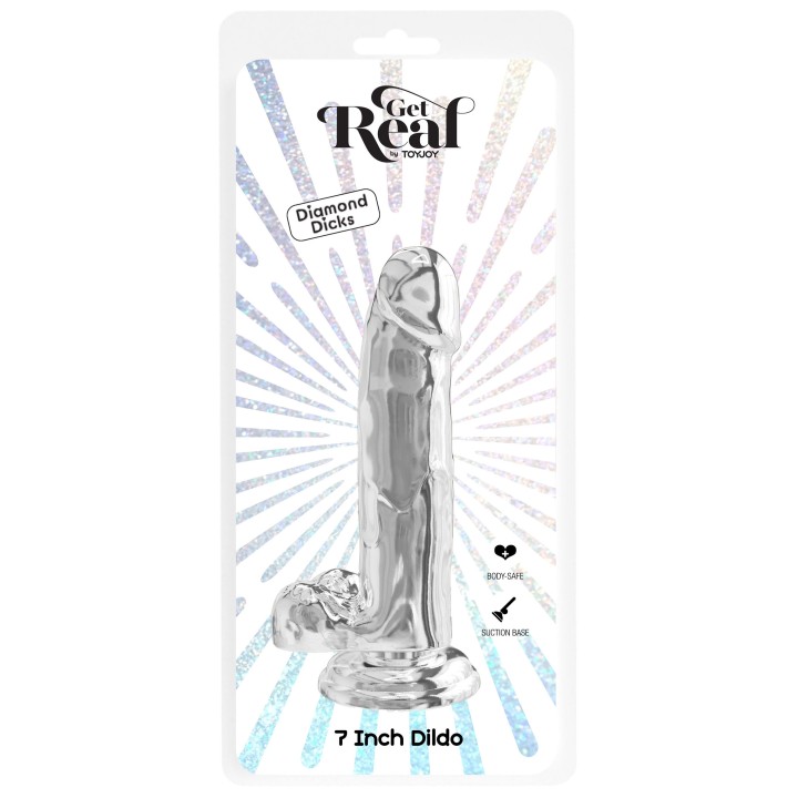 Clear Dildo TPE 18 cm