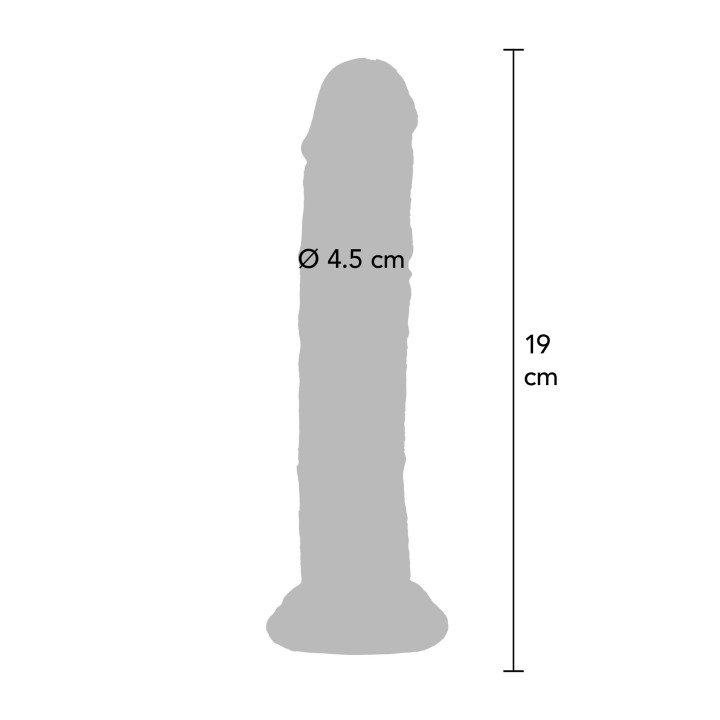 Clear Dong TPE 19 cm