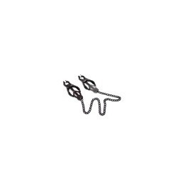 Japanese Nipple Clamps with Chain Black