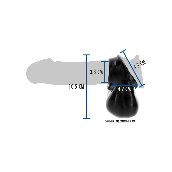 ToyJoy Manpower Penis Ring with Scrotum Holder