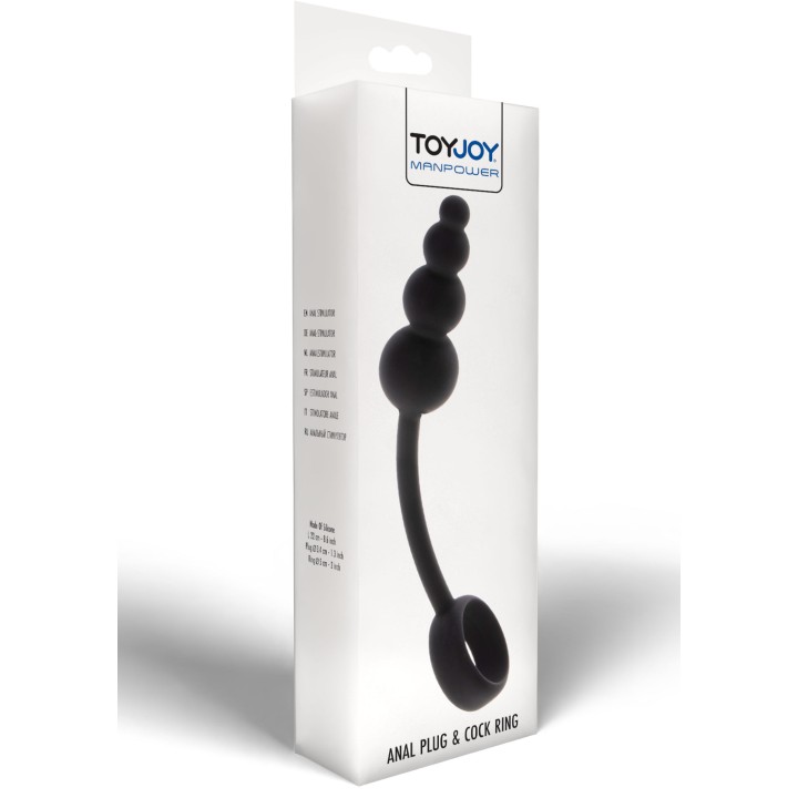 ToyJoy Manpower Anal Plug & Cock Ring