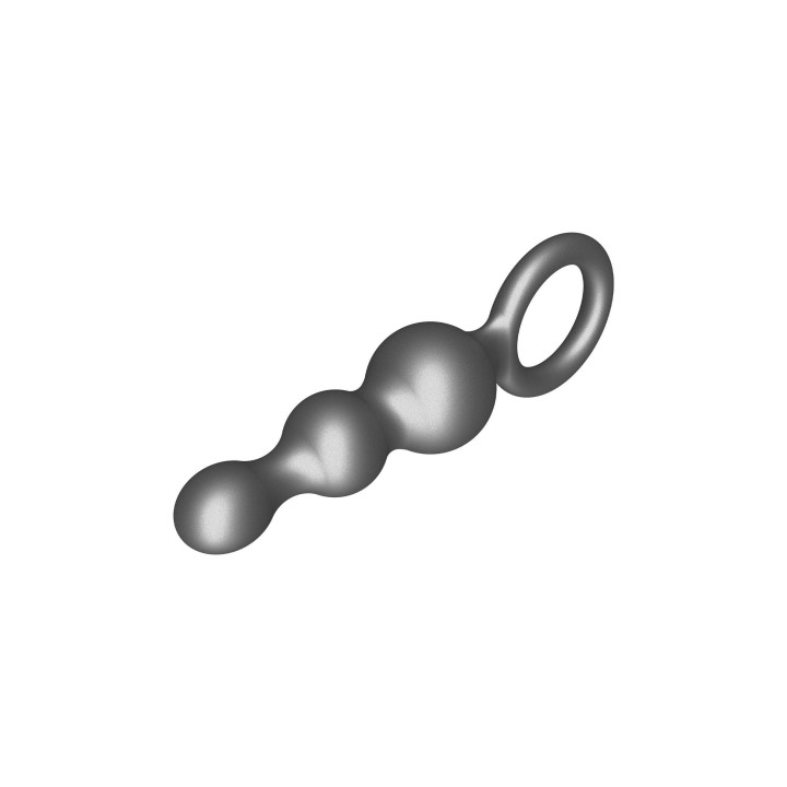 ToyJoy Buttocks The Stuffer 3-Balls Metallic Silicone Plug