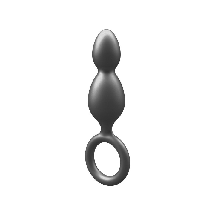 ToyJoy Buttocks The Plugger 2-Balls Metallic Silicone Plug