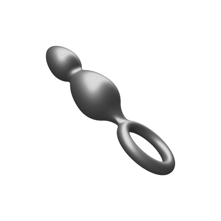 ToyJoy Buttocks The Plugger 2-Balls Metallic Silicone Plug