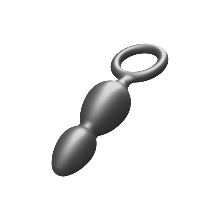 ToyJoy Buttocks The Plugger 2-Balls Metallic Silicone Plug