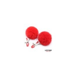 Nipple Clamps Adjustable with Fur