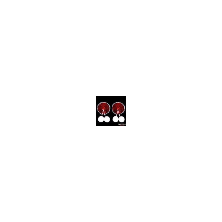 Nipple Pasties with Red Sequin Pom-Pom