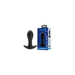 Party Up korek analny wibrujący silikonowy ładowany usb kolor czarny Keith